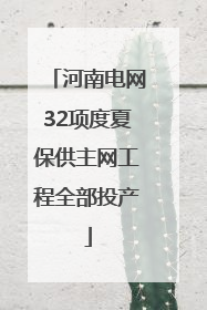 河南电网32项度夏保供主网工程全部投产