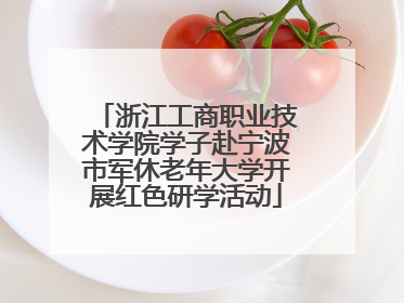 浙江工商职业技术学院学子赴宁波市军休老年大学开展红色研学活动