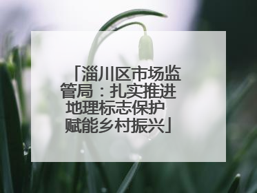 淄川区市场监管局：扎实推进地理标志保护 赋能乡村振兴