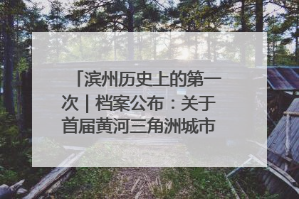 滨州历史上的第一次｜档案公布：关于首届黄河三角洲城市经济博览会暨发展论坛情况的总结报告