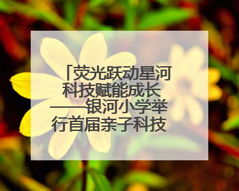 荧光跃动星河 科技赋能成长——银河小学举行首届亲子科技定向荧光夜跑嘉年华