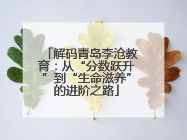解码青岛李沧教育：从“分数跃升”到“生命滋养”的进阶之路