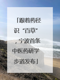 跟着药径识“百草”，宁波首条中医药研学步道发布
