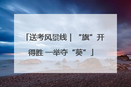 送考风景线｜“旗”开得胜 一举夺“葵”