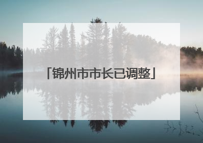 锦州市市长已调整