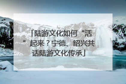 陆游文化如何“活 ”起来？宁德、绍兴共话陆游文化传承
