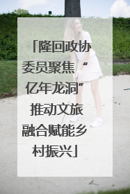 隆回政协委员聚焦“亿年龙洞” 推动文旅融合赋能乡村振兴