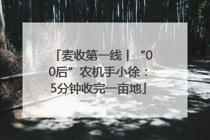 麦收第一线丨“00后”农机手小徐：5分钟收完一亩地