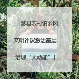 黟县宏村镇乡风文明评议激活基层治理“大动能”