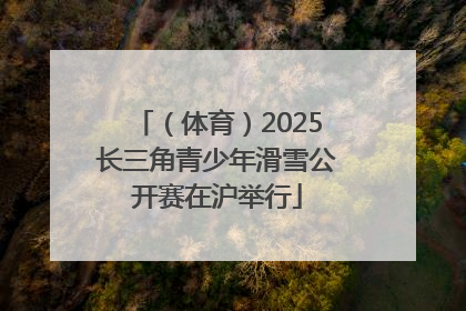 （体育）2025长三角青少年滑雪公开赛在沪举行