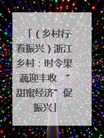 （乡村行·看振兴）浙江乡村：时令果蔬迎丰收 “甜蜜经济”促振兴