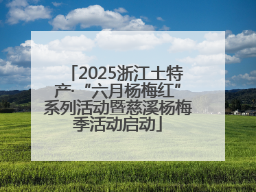 2025浙江土特产·“六月杨梅红”系列活动暨慈溪杨梅季活动启动
