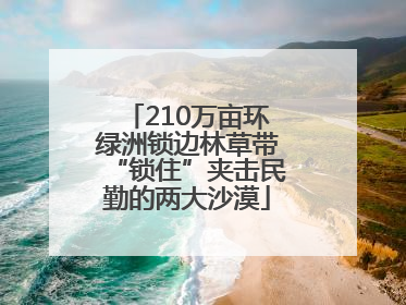210万亩环绿洲锁边林草带“锁住”夹击民勤的两大沙漠
