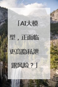 AI大模型，正面临更高隐私泄露风险？