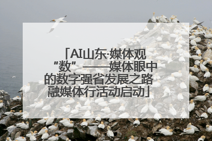 AI山东·媒体观“数”——媒体眼中的数字强省发展之路融媒体行活动启动