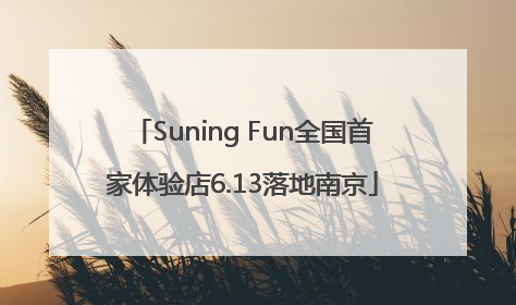 Suning Fun全国首家体验店6.13落地南京